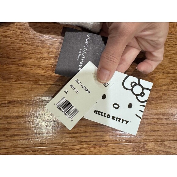 Grayson Threads Juniors Hello Kitty Cozy Waffle Knit Foldover Waist Pants XL NEW - Picture 7 of 7